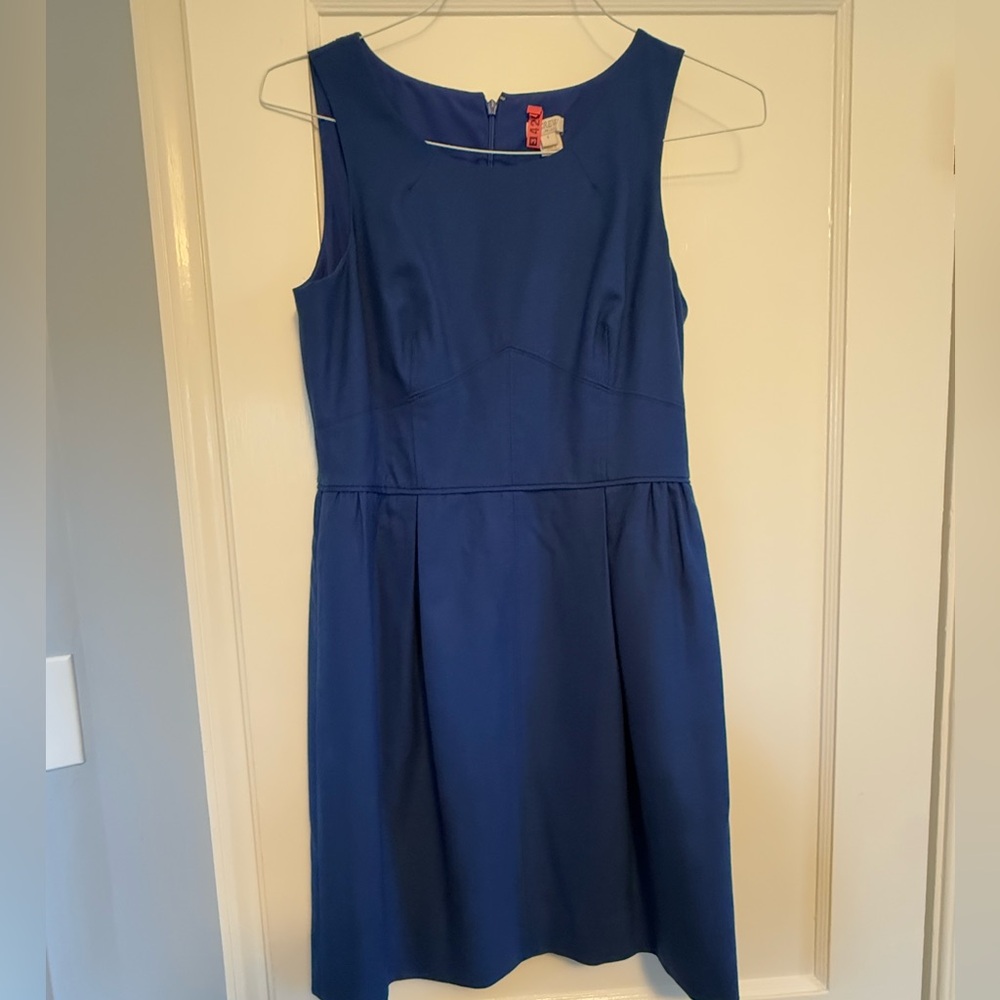 J. Crew Classic Blue Wool Dress